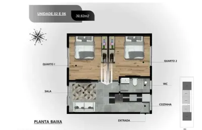 Village com 2 dormitórios à venda, 43 m² por r$ 299.000,00 - porto novo - caraguatatuba/sp