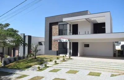 Casa térrea á venda com  305 m²bem localizada em condomínio fechado de atibaia -