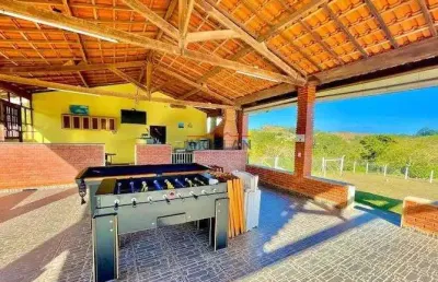 Chácara  á venda com 400 m² com piscina e 4 chalés  - parque rio abaixo - atibai