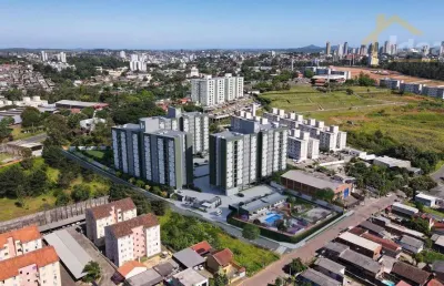 Apartamento com 2 dormitórios à venda, 49 m² por r$ 220.000,00 - canudos - novo hamburgo/rs