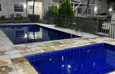 Apartamento em messejana com área de lazer completa e móveis projetados.