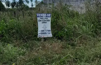 Vende - se 3 lotes conjugados na colônia de férias do pecém  - cada um 12x30