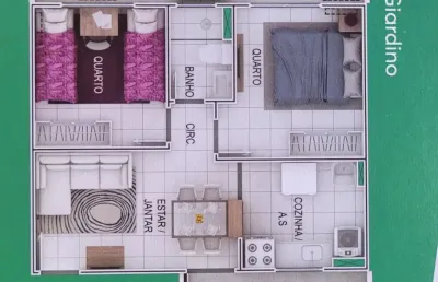 Apartamento com 2 quartos à venda na Rua Luís Gonzaga dos Santos, 44, Pajuçara, Maracanaú
