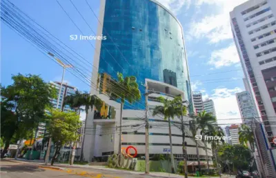 Sala mobiliada no meireles lc corporate green tower  oportunidade