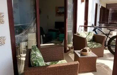 Apartamento mobiliado com 1 quarto no taiba beach resort na praia da taiba- ce