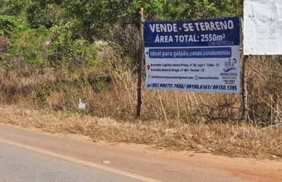 Terreno á venda na estrada principal em matões - na divisa entre pecém e caucaia