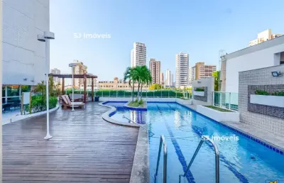 Todo mobiliado com amplo espaço para a família na av.heráclito graça