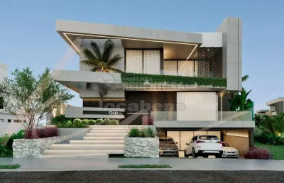 Luxuosa casa com 4 suítes a venda no condomínio quinta do golfe residencial.