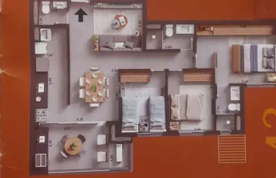 Apartamento residencial com 3 dormitórios - edifício murano