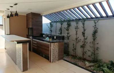 Casa no condomínio jardim de barcelona com 3 dormitórios e 2 vagas de garagem com churrasqueira.
