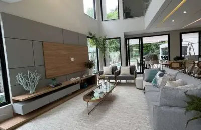 Casa de luxo em condomínio no jd paulista - bertioga