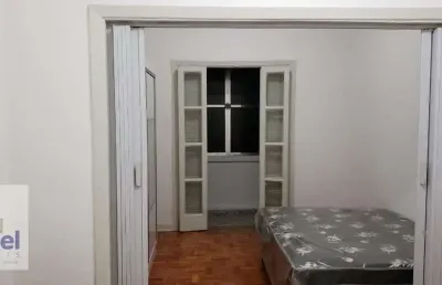 Apartamento 1 dormitório  sacada fechada no boqueirão santos