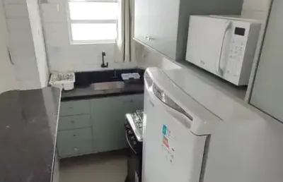 Sala living c/garagem à venda são vicente - 26m² por r$ 245k
