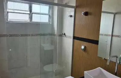 Aluguel apartamento mobiliado 2 dorms em boqueirão, santos