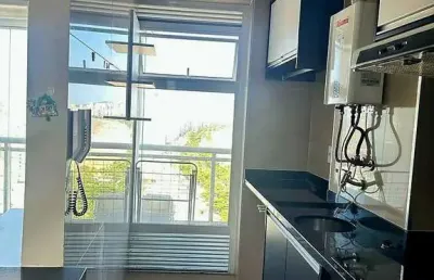 Apartamento em josé menino - 70m², vista para a praia