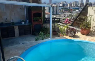 Cobertura com 3 quartos para alugar na Avenida Doutor Bernardino de Campos, Pompéia, Santos