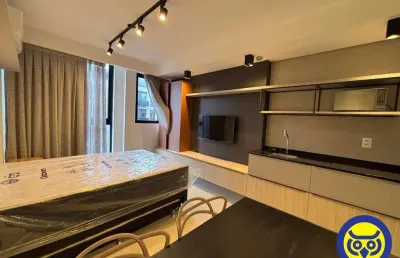 Studio mobiliado ao lado da ufsc, pronto para morar