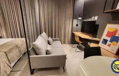 Apartamento mobiliado com 1 dormitório no jardim atlântico