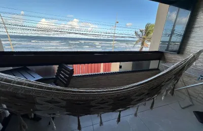 Praia do flamengo - 2/4 - varanda com vista total para o mar - mobiliado - 65 m² - porcelanato - 1 vaga