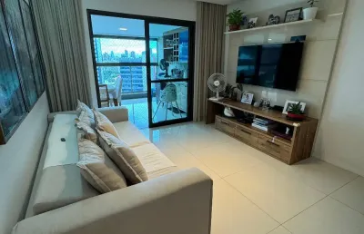 Apartamento à venda com 3 suítes com closet,130 m2, varandão gourmet com fechamento em reiki, 2 vagas