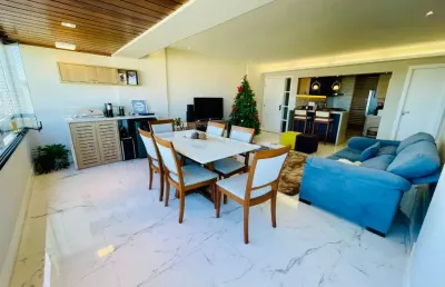 Venda - lindo apartamento 4/4 no aquarius vista mar e porteira fechada - 126 m2 - 1 suíte - 2 vagas
