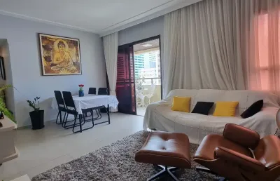 Apartamento à venda na pituba - 2/4 - 1 suíte + gabinete- 80 m² - varanda - porcelanato - 1 vaga