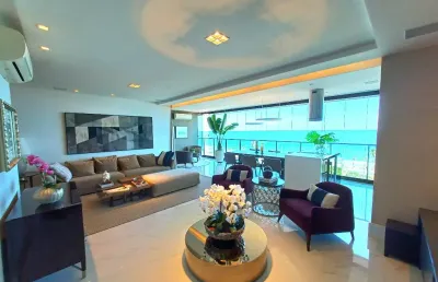 D'azur - odebrecht • vista mar permanente• 242 m² - 4 suítes - sendo uma master com closet -varanda