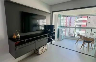 Apartamento 3 quartos com 2 suítes, pituba, 93 m², nascente, lavabo, varandão gourmet, 2 vagas