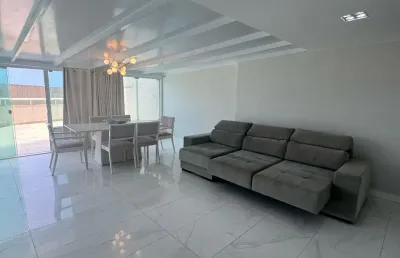 Pituba privilege - vista mar - mobiliado - 2/4 - 1 suíte - varandão - 163 m² - nascente - 2 vagas