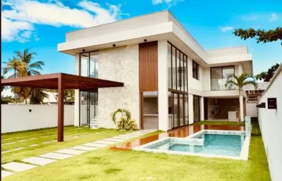 Casa à venda em guarajuba | 8 suítes - closet - varandas - 509,20m² - piscina privativa com hidro - vagas de garagem: consultar