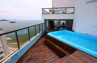 Cobertura com 5 dormitórios, 613 m² - venda por r$ 9.800.000,00 ou aluguel por r$ 35.000,00/mês - frente mar barra sul - balneário camboriú/sc