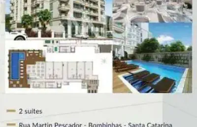 Apartamento com 3 dormitórios à venda, 100 m² por r$ 1.300.000,00 - zé amândio - bombinhas/sc