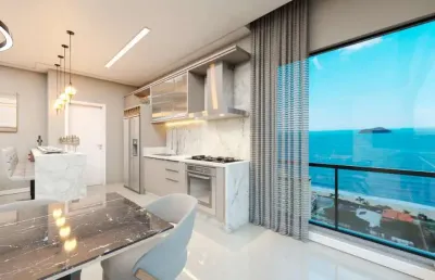 Apartamento para venda em balneário piçarras, centro, 2 dormitórios, 2 suítes, 3 banheiros, 1 vaga