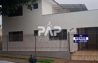 Sobrado à venda em maringá, jardim paris, com 3 quartos, com 185 m²