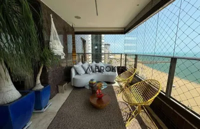 Na beira mar    apartamento com 5 dormitórios à venda, 385 m² por r$ 10.000.000 - meireles - fortaleza/ce