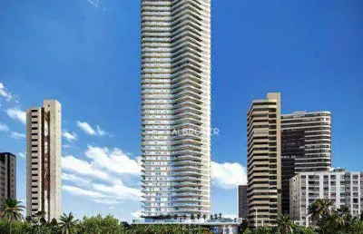 Na beira mar apartamento com 4 dormitórios à venda, 425 m² por r$ 7.000.000 - mucuripe - fortaleza/ce