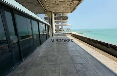 Na beira mar apartamento duplex com 5 dormitórios à venda, 500 m² por r$ 6.990.000 - meireles - fortaleza/ce