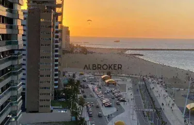 Na beira mar apartamento com 3 dormitórios à venda, 147 m² por r$ 3.999.000 - meireles - fortaleza/ce