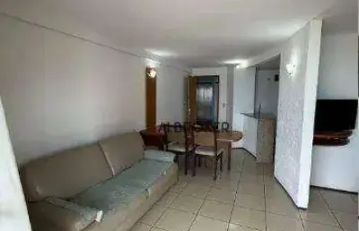 No meireles flat com 1 dormitório à venda, 42 m² por r$ 445.000 - meireles - fortaleza/ce