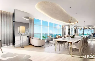 Na beira mar apartamento com 4 dormitórios à venda, 435 m² por r$ 9.601.000 - meireles - fortaleza/ce