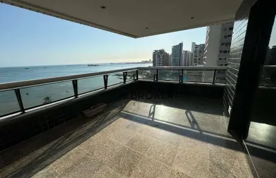 Na beira mar apartamento com 4 dormitórios para alugar, 325 m² por r$ 23.900/mês - meireles - fortaleza/ce