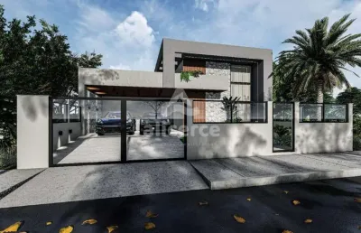 Casa com piscina, de alto padrão, 3 dorm. com suíte, no green village – são sebastião, palhoça/sc