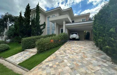 Sobrado com 4 dormitórios, 376 m² - venda por r$ 3.700.000,00 ou aluguel por r$ 20.500,99/mês - condominio parque das garças i - atibaia/sp