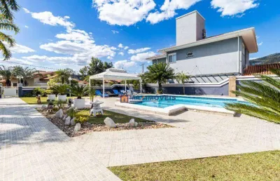 Casa de alto padrão térrea com 4 suítes  à venda, 991 m² por r$ 7.800.000 - condomínio flamboyant - atibaia/sp