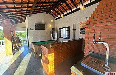 Chácara de luxo em condomínio no vale do sol vitassay, boituva-sp: 4 quartos, 1 suíte, 3 salas, 3 banheiros, 6 vagas, 247,14m².
