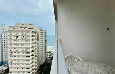 Amplo apartamento com com 2 quartos e vista para o mar pitangueiras, guarujá