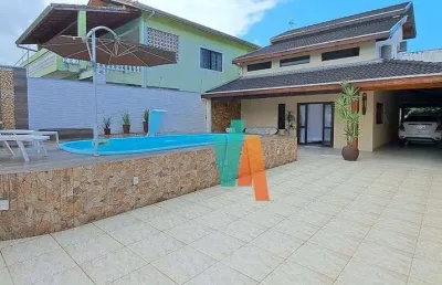 Casa com 4 dormitórios à venda, 246 m² por r$ 1.100.000,00 - indaiá - caraguatatuba/sp