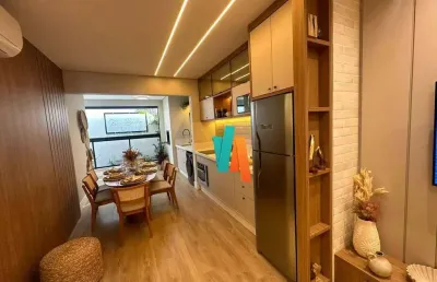Apartamento com 2 suíte + lavabo à venda, 69 m² por r$ 500.000 - porto novo - caraguatatuba/sp