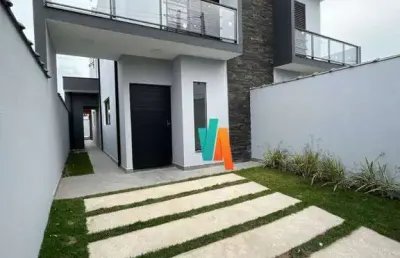 Sobrado com 2 dormitórios à venda, 110 m² por r$ 520.000 - balneário dos golfinhos - caraguatatuba/sp