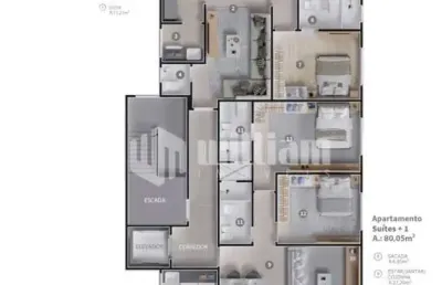 Apartamento com 2 quartos à venda no souza cruz, brusque , 80 m2 por r$ 550.000